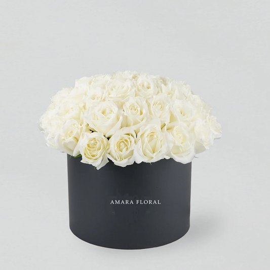 White Rose Bloom Box