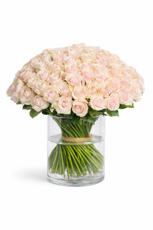 Sweet Pink Rose Vase