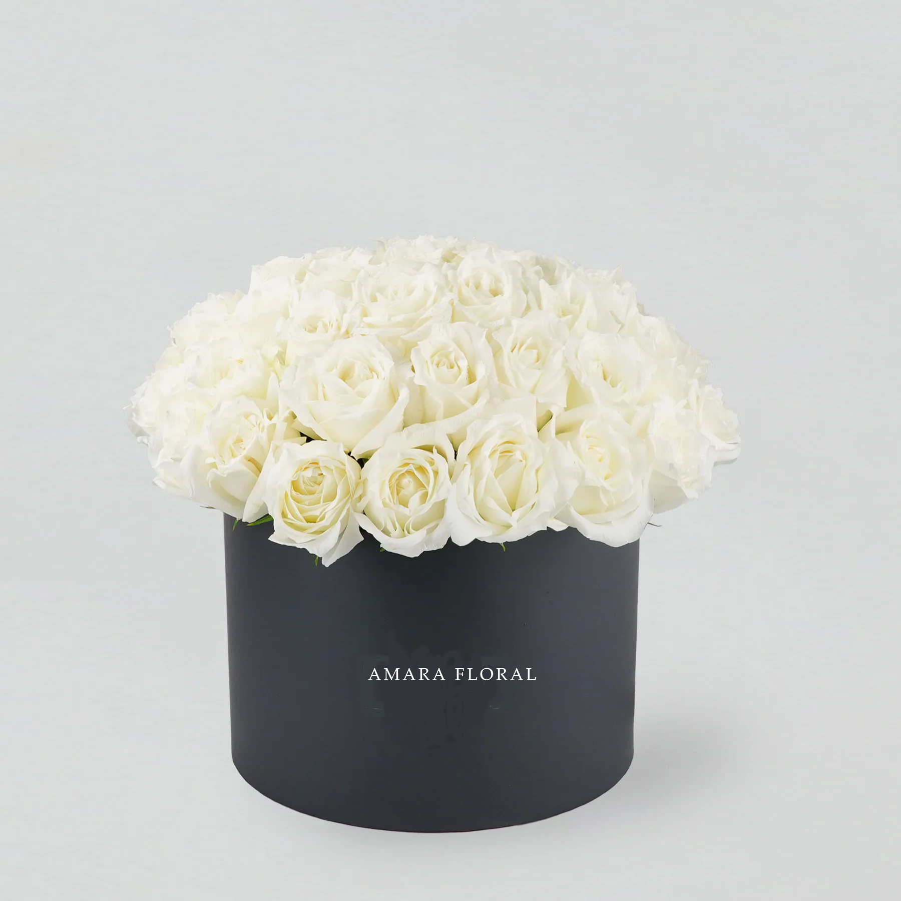 White Roses In Box White Rose Bloom Box – Amara Floral